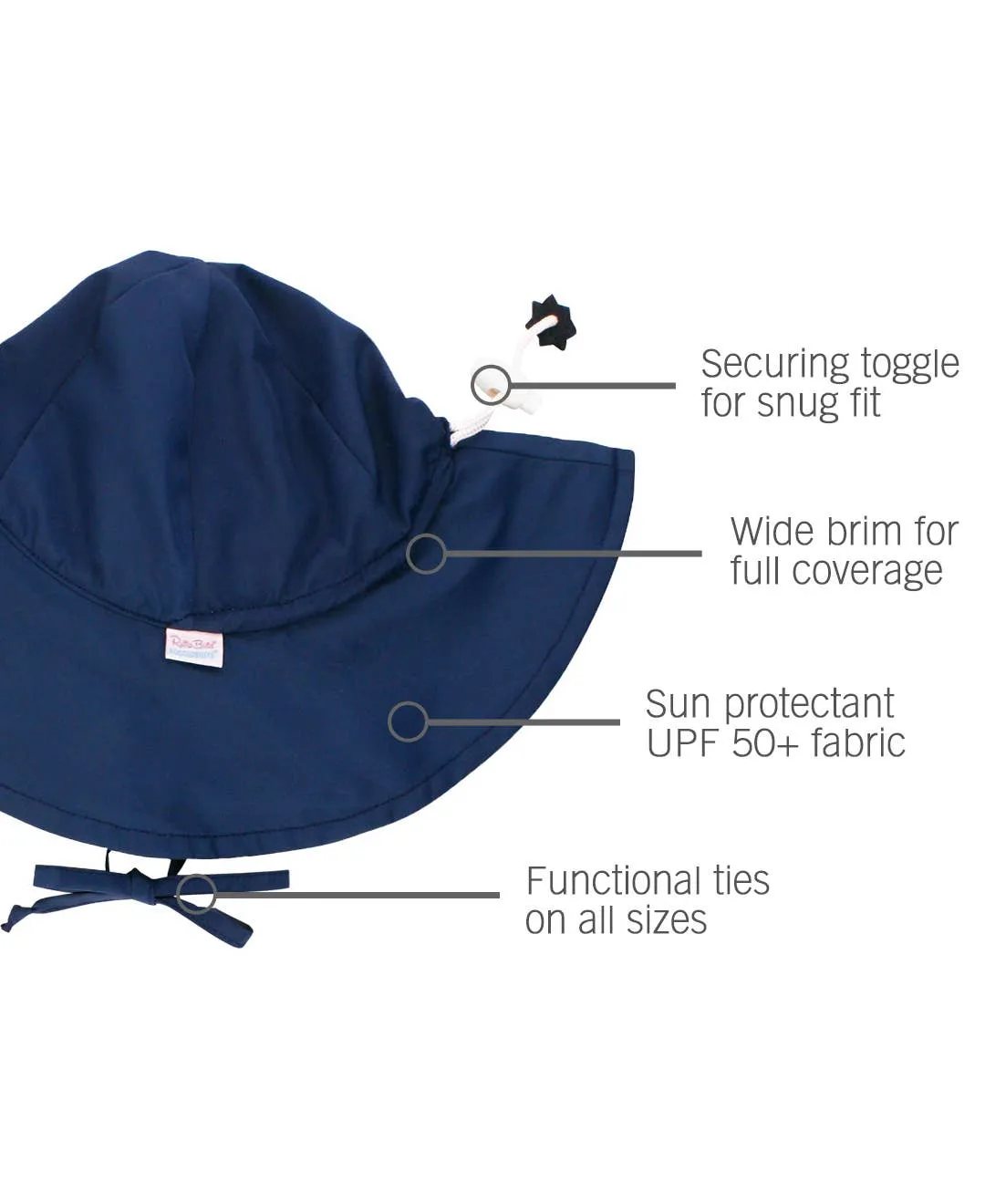 RuffleButts   RuggedButts - Kids Navy Sun Protective Hat
