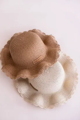 Straw Hat // Sun Hat // Baby Sun Hat // Beach Hat: Natural