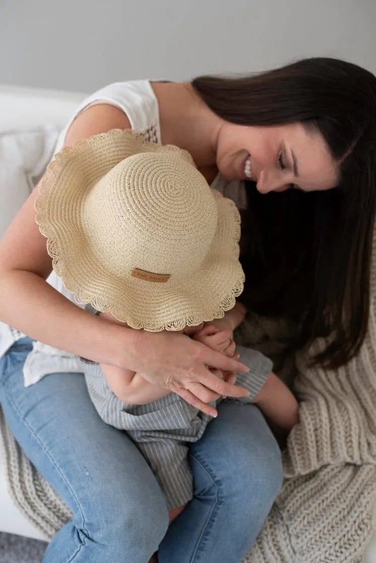 Straw Hat // Sun Hat // Baby Sun Hat // Beach Hat: Natural