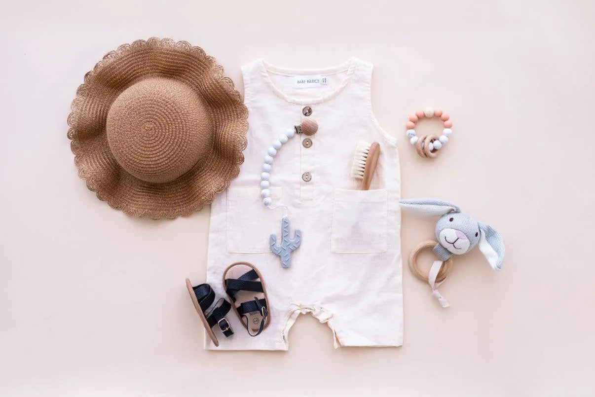 Straw Hat // Sun Hat // Baby Sun Hat // Beach Hat: Natural