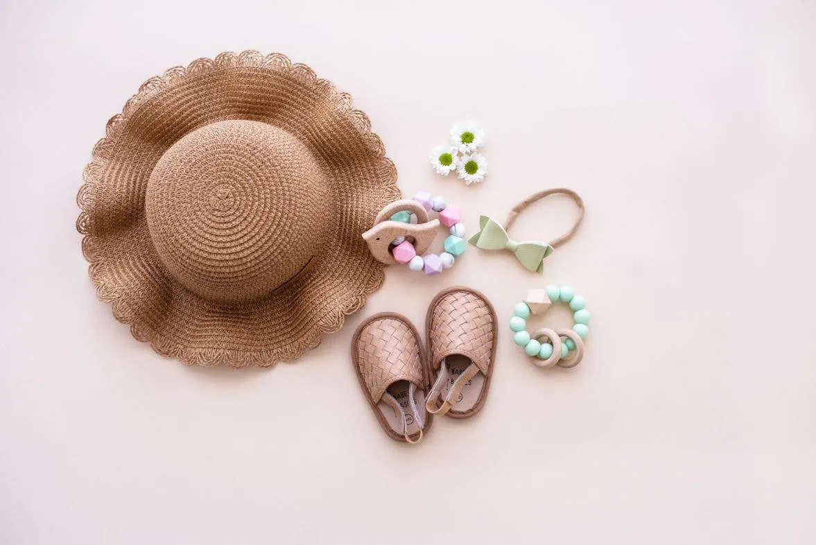 Straw Hat // Sun Hat // Baby Sun Hat // Beach Hat: Natural