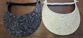 Sun Visors - Glitzy Black and Gold