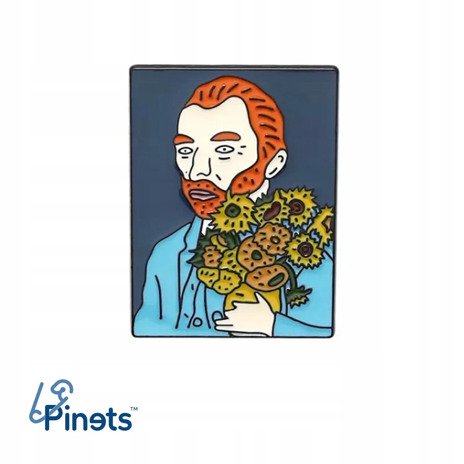 Sunflowers Vincent Van Gogh enamel pin