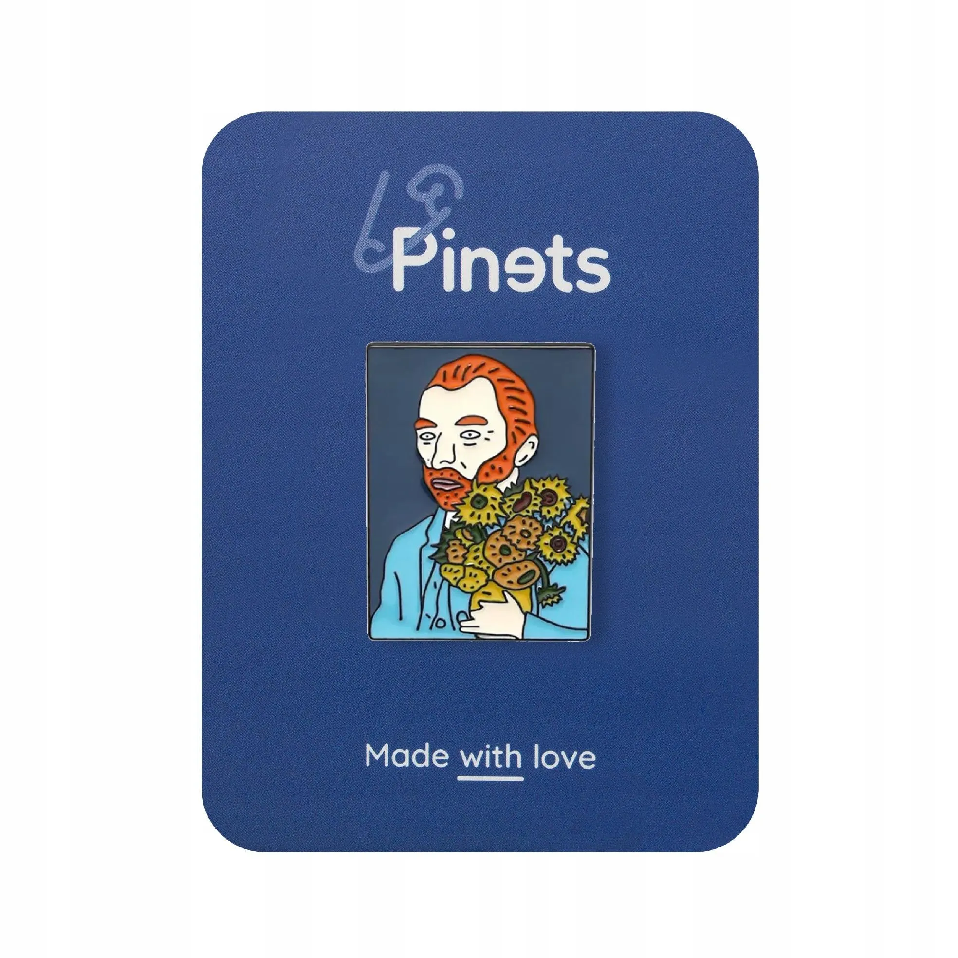 Sunflowers Vincent Van Gogh enamel pin