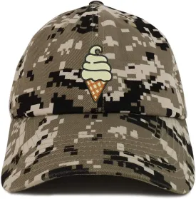 Trendy Apparel Shop Soft Serve Ice Cream Soft Crown 100% Brushed Cotton Cap