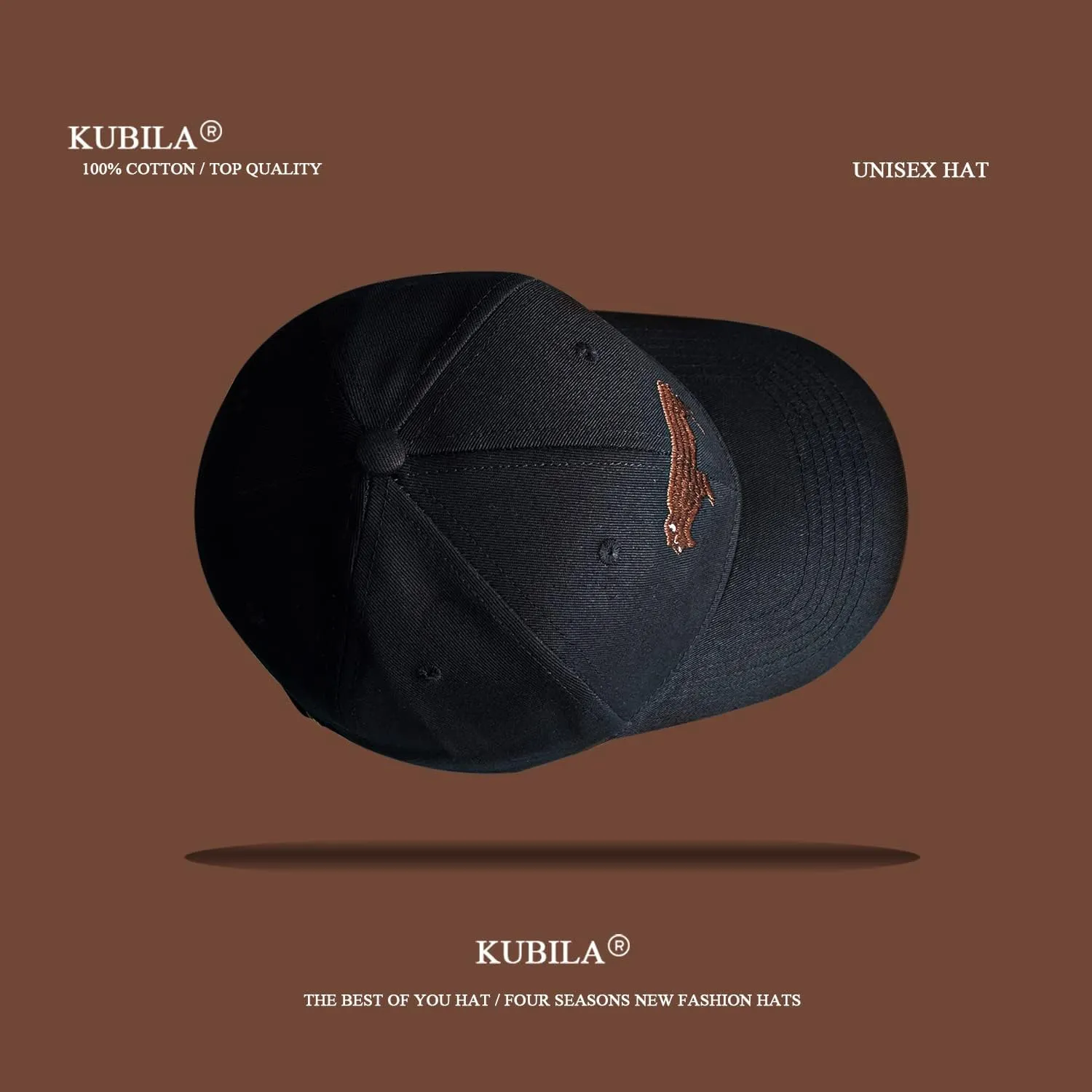 Unisex Animal Embroidered Adjustable Dad Hats for Men and Women