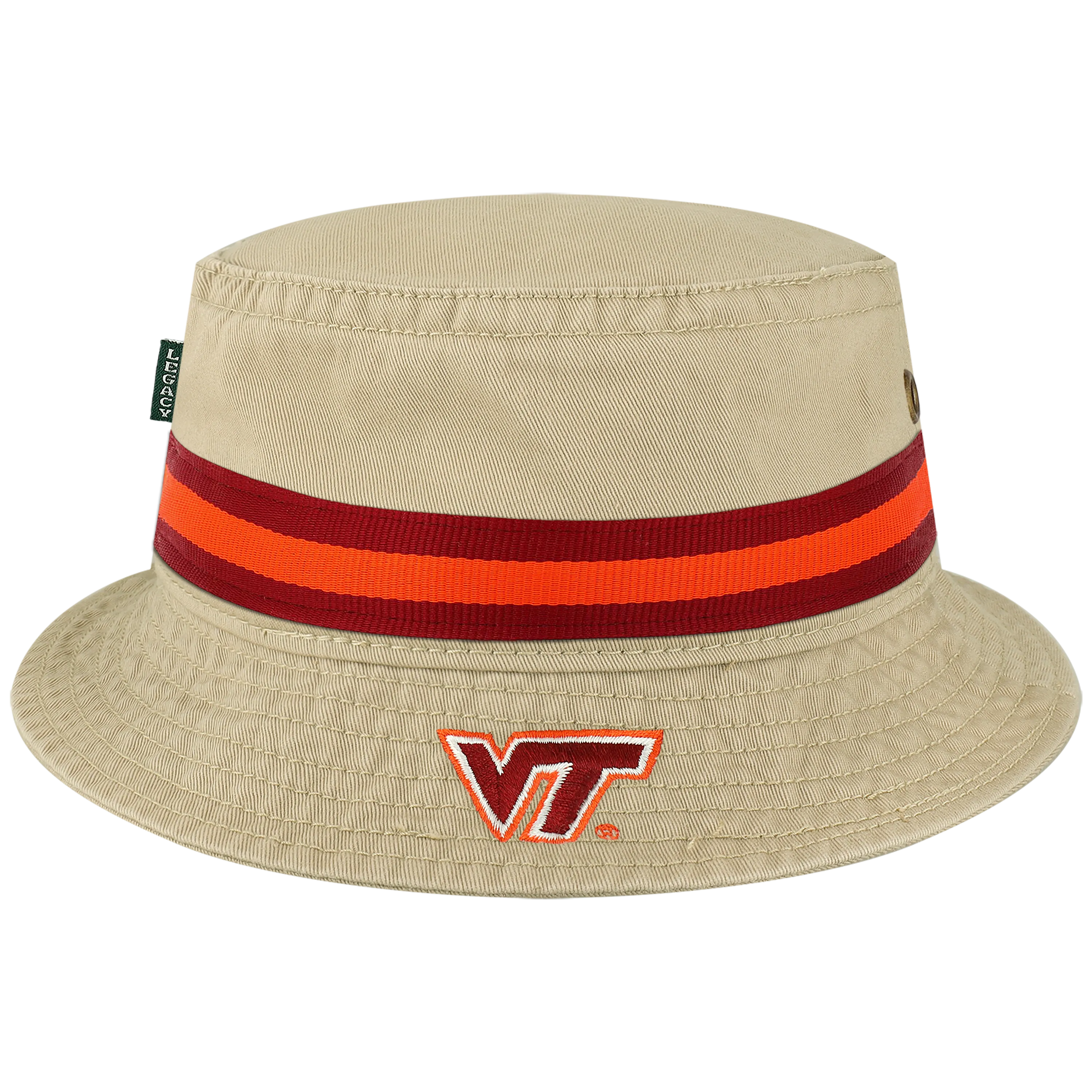 Virginia Tech Hokies Khaki Relaxed Twill Bucket Hat
