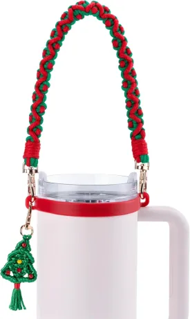 Water Bottle Handle Strap Compatible with Owala, Stanley, Handle Strap for Stanley Cup, Hydro Flask and Most 12-40oz Water Bottles