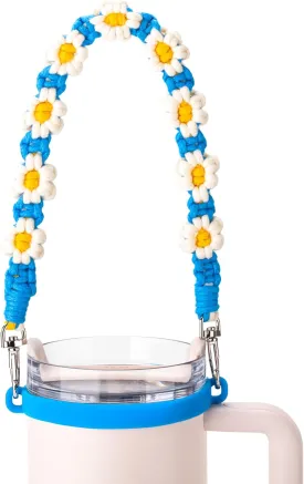 Water Bottle Handle Strap Compatible with Owala, Stanley, Handle Strap for Stanley Cup, Hydro Flask and Most 12-40oz Water Bottles